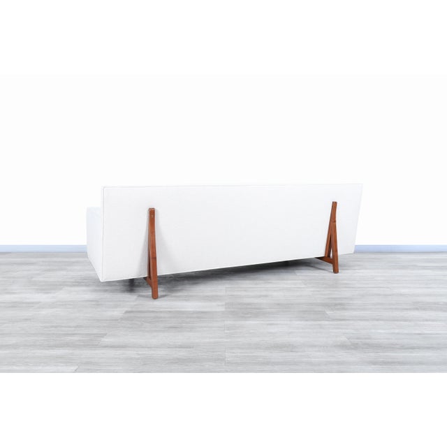 Wood Vintage Walnut Sofa by Edward Wormley For Sale - Image 7 of 10