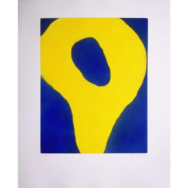 Didier Guth Yellow Drop, original engraving, 2014 limited edition, print run of 20 copies signed and numbered, printed on...