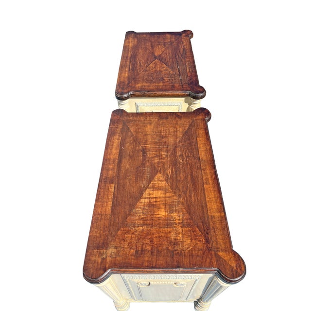 Vintage French Provincial Style Pair Nightstands or End Accent Side Tables For Sale - Image 11 of 11