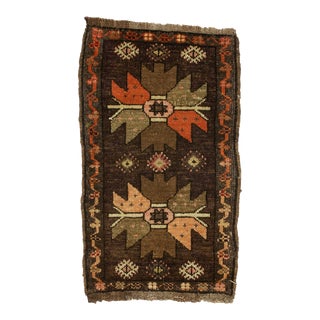 Vintage Mini Turkish Rug For Sale