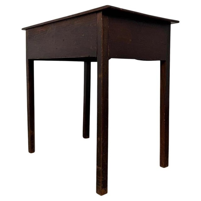 Antique English Oak Writing Table, 1700s For Sale - Image 6 of 12