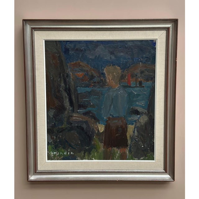 Svan Grandin, Figure, 1960s, Oil Painting on Canvas, Framed For Sale - Image 7 of 18