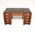 Antique Leather Top Military Campaign Partners Desk, 1950 For Sale - Image 3 of 11