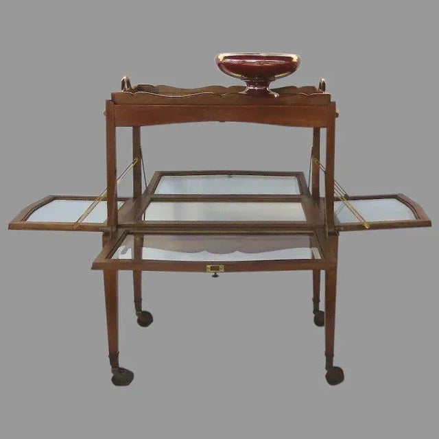 Antique French Dessert Table Stand Cart Trolly Trolley with Removable Tray For Sale - Image 12 of 12