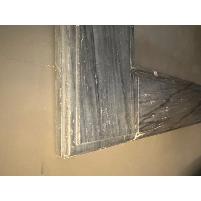 Antique Bardiglio Marble Georgian Style Fireplace, 1850 For Sale - Image 4 of 12
