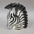 Fitz and Floyd Vintage Fitz and Floyd Zebra Head Vase Planter For Sale - Image 4 of 10