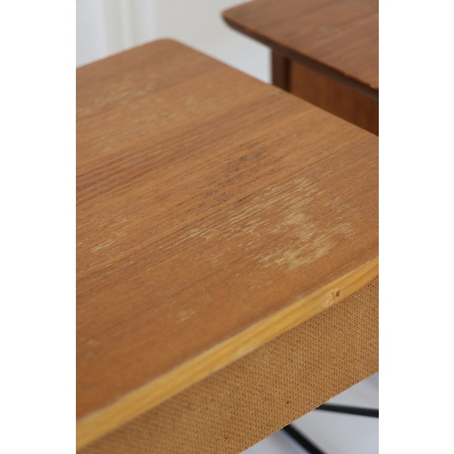 Scandinavian String Wall-Mounted Bedside Tables, 1960, Set of 2 For Sale - Image 10 of 18