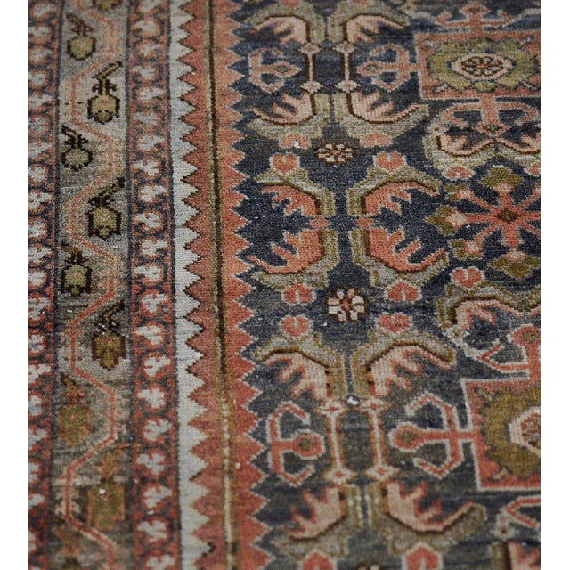 MANSOUR Wool Handwoven Persian Malayer Rug From the Late 19th Century For Sale - Image 4 of 9