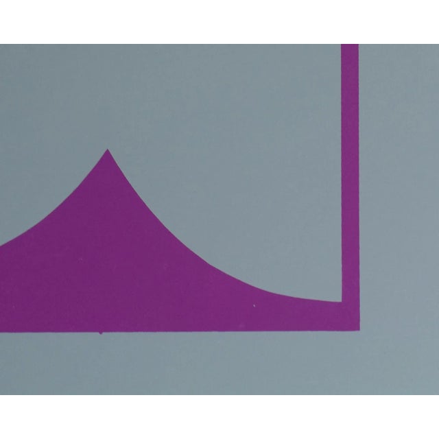 1973 “Structure Series #48” Abstract Serigraph Print by Harry Hilson For Sale In Indianapolis - Image 6 of 10