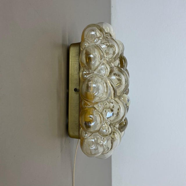 Yellow Amber Glass Wall Light by Helena Tynell for Glashütte Limburg, 1960s For Sale - Image 8 of 18