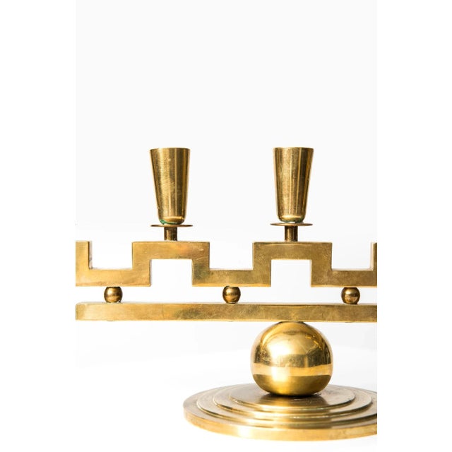 Mid-Century Modern Candleholder by Lars Holmström, 1940s For Sale - Image 3 of 8