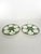 White and Green Oyster Plates, France, 1920s, Set of 2 For Sale - Image 3 of 9