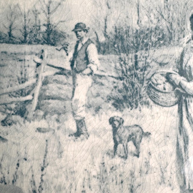 Victorian Victorian Pastoral Transferware Wall Charger Plate - Late 1800s For Sale - Image 3 of 11