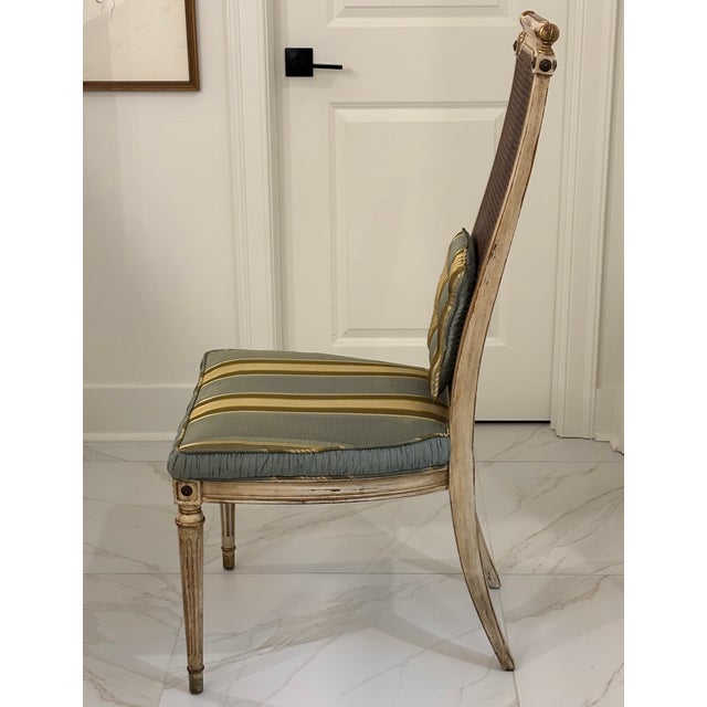 Vintage Heritage "Grand Tour" Neoclassical Revival Cane Back Desk Chair, Side Chair, Hall Chair, Circa 1960s For Sale In Little Rock - Image 6 of 18