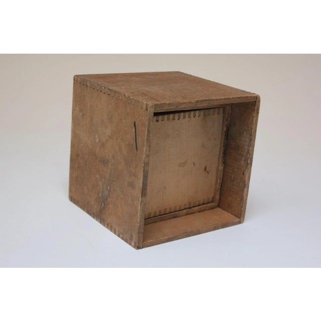 Set of Seven Handmade Vintage Primitive Vintage Nesting Cubes/Blocks in Pine For Sale In New York - Image 6 of 12