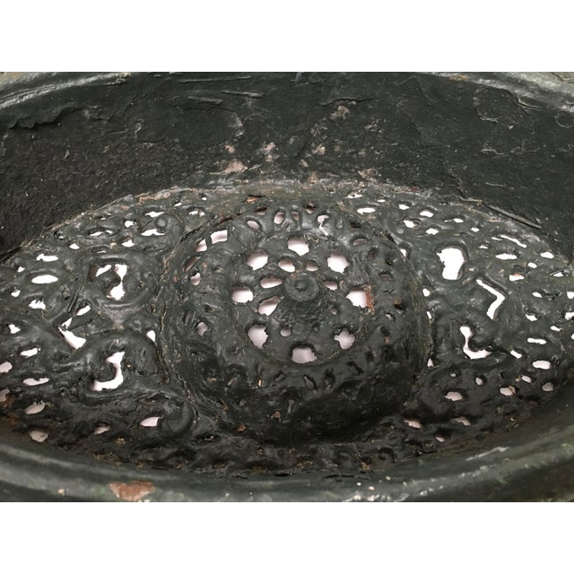 Antique New Orleans Cast Iron Oval Foundation Vent Chairish
