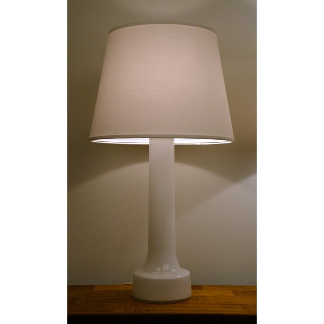 Rare pair swedish large art glass table lamps by bergboms, 1960s. fine pair in very nice vintage condition without any...