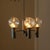 1960s Robert Long 5-Light Solid Brass & Hand-Blown Glass Chandelier, California Modern For Sale - Image 9 of 14