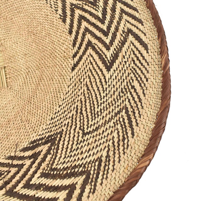 African Early 20th Century Tonga Binga Basket 21 Inch For Sale - Image 3 of 7
