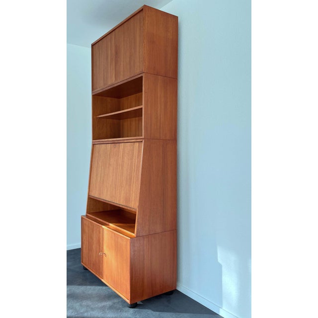 Mid-Century Modern Vintage Wall Unit in Teak from WK Möbel, 1967 For Sale - Image 3 of 18