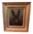 19th Century Hare Portrait Oil Painting on Wood Panel in Gilt Wood Frame For Sale