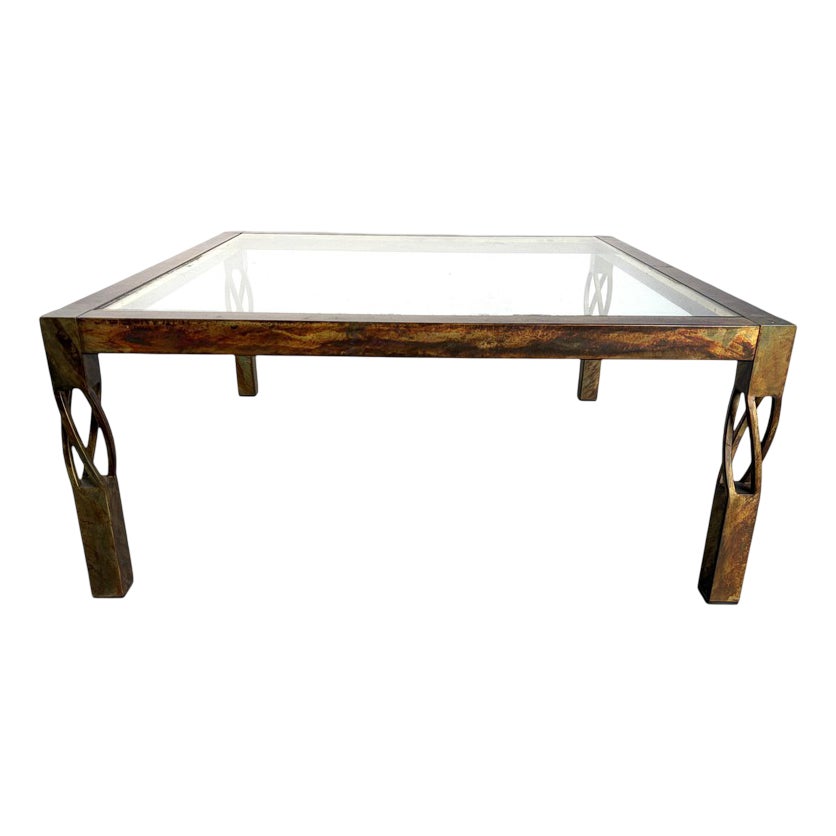 Vintage Steel Coffee Table, 1980s | Chairish