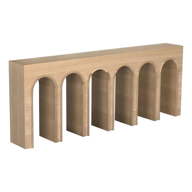 NOIR Enzo Console, Extra Large, White Oak For Sale
