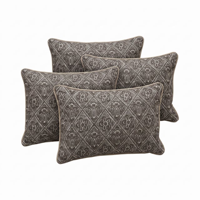 Mid-Century Modern Turkish Wool Lumbar Kilim Pillow Cover 16'' X 24'' - Set of Four For Sale - Image 3 of 4