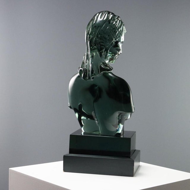 Loredano Rosin, Bust of a Young Woman, Glass For Sale - Image 6 of 9