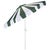 Dark Green Meze 9 Ft Crank Umbrella, Green Cabana Stripe/White Pole For Sale - Image 8 of 9
