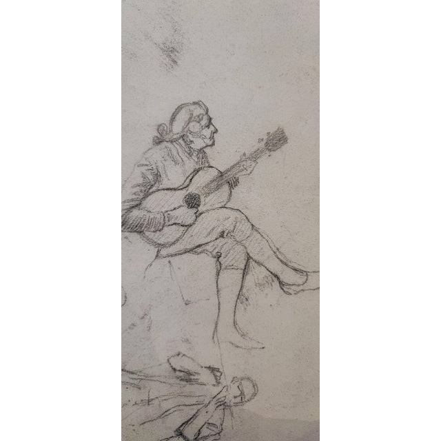 Guglielmo Innocenti, La danse, Crayon on Paper For Sale - Image 13 of 14