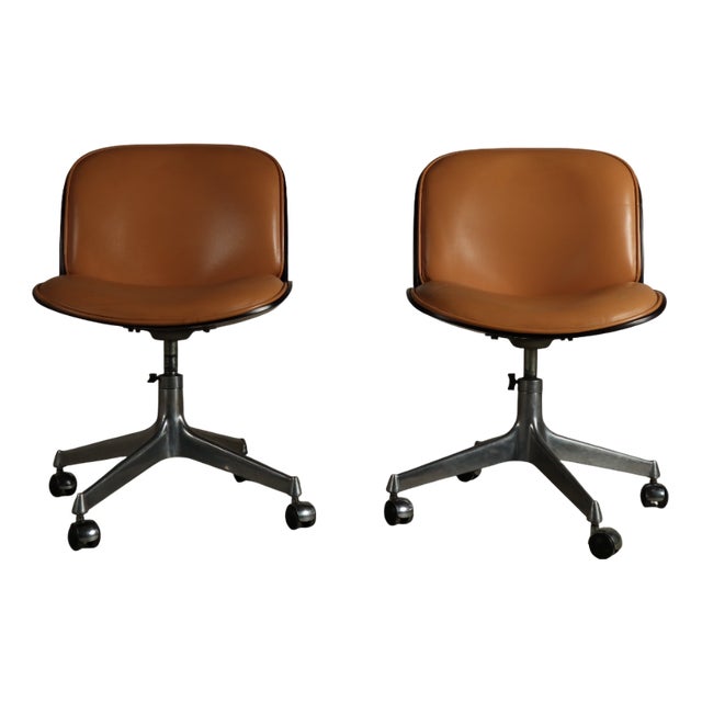 Parioli Office Chairs by Ennio Fazioli for MIM, 1960s, Set of 2 For Sale
