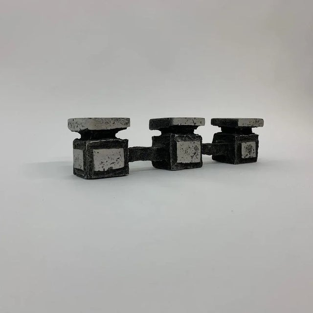 Brutalist Mid-Century Brutalist Candleholder, 1970s For Sale - Image 3 of 8