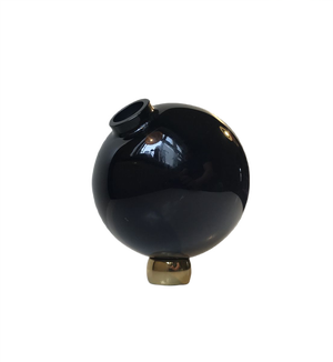 Rocking Spherical Glass Vase by Birgitta Watz for Lindshammar, 1995