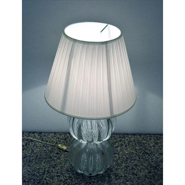 Murano Glass Table Lamp, 1970s For Sale - Image 7 of 9