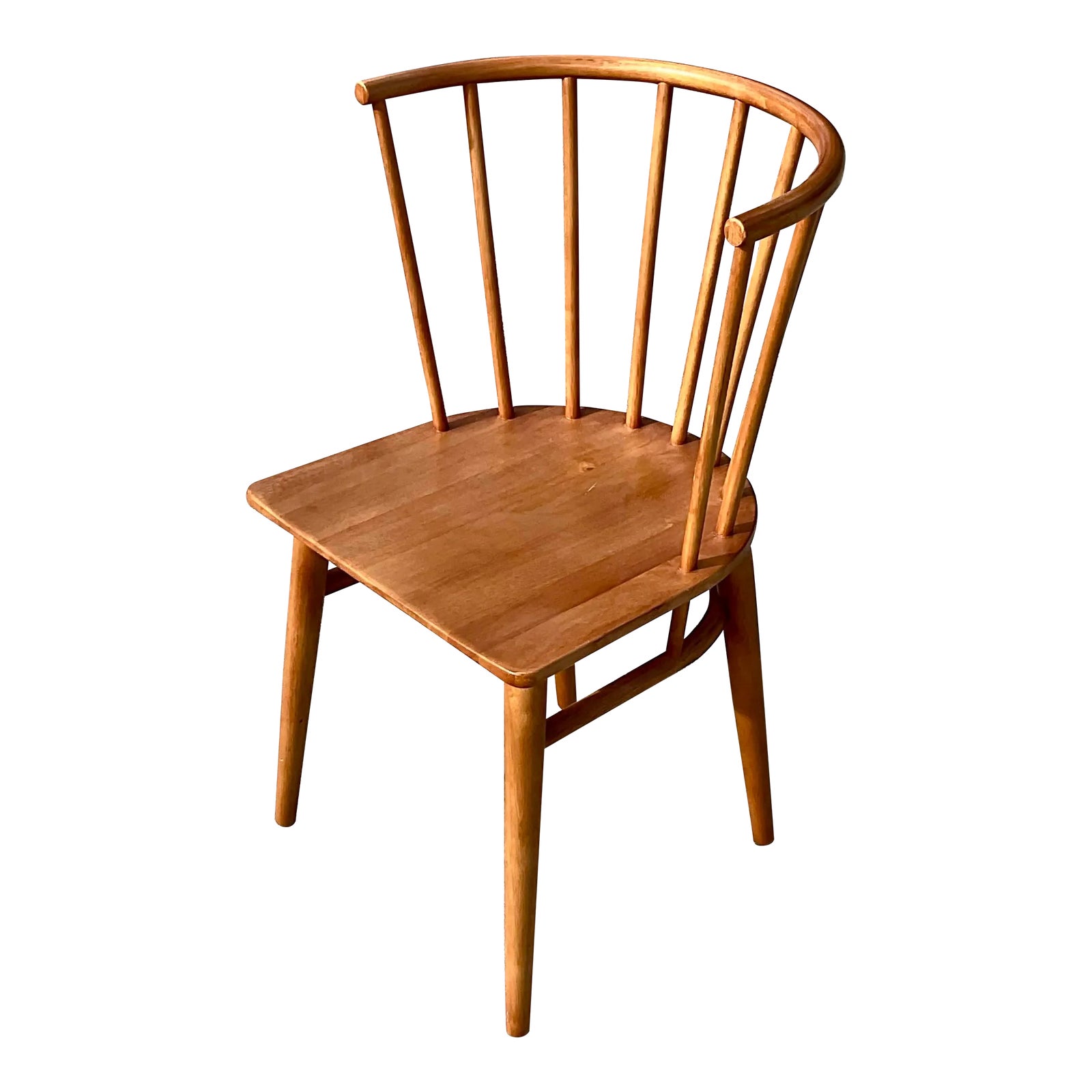 Vintage Contemporary Curved Back Chair Chairish