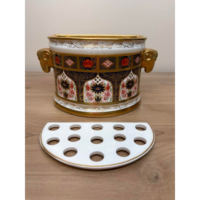 2007 Royal Crown Derby Imari Bough Pot For Sale - Image 9 of 14