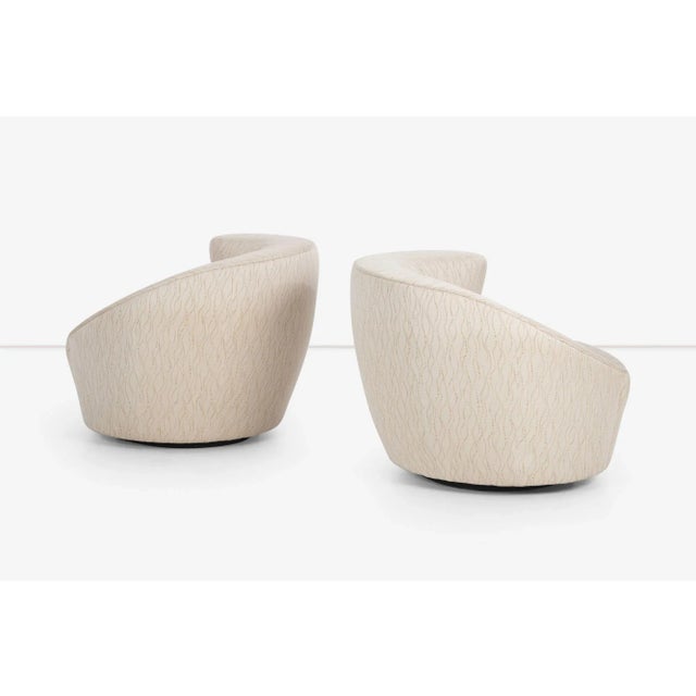 1990s 1990s Vladimir Kagan Nautilus Swivel Chairs - Set of 2 For Sale - Image 5 of 10