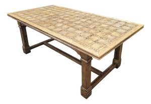 Large French Walnut Refectory Farmhouse Dining Table, 1920s
