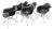Charles & Ray Eames for Vitra Eames Plastic Dar Armchair, Set of Six For Sale