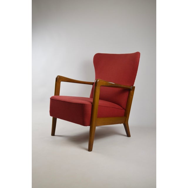 Danish Sofa and Lounge Chair by Søren Hansen for Fritz Hansen, 1940s, Set of 2 For Sale - Image 13 of 18