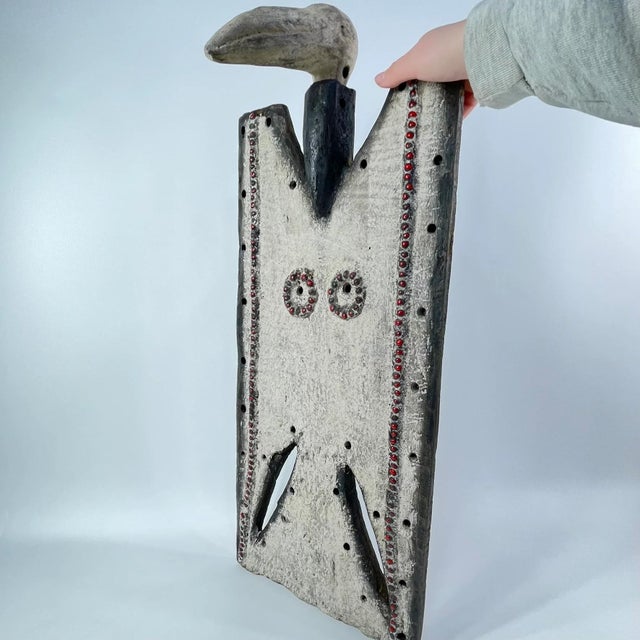 Early 20th Century Early 20th Century Toussian Loniake Plank Mask Burkina Faso For Sale - Image 5 of 9