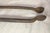 Antique 18th Century Wrought Iron Turned Brass English Fireplace Tongs Tool 8 For Sale - Image 4 of 10