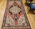 Turkish Vintage Turkish Oushak Area Rug, Handwoven Wool, 1920s Cream & Pink, 5' x 8' For Sale - Image 3 of 17