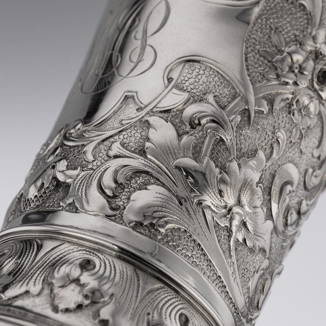 Antique German Silver Wine Goblet, 1890 For Sale - Image 16 of 18