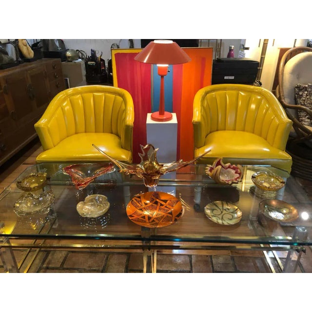 1960s Gerald Thurston Orange Table Lamp by Lightolier For Sale - Image 12 of 13
