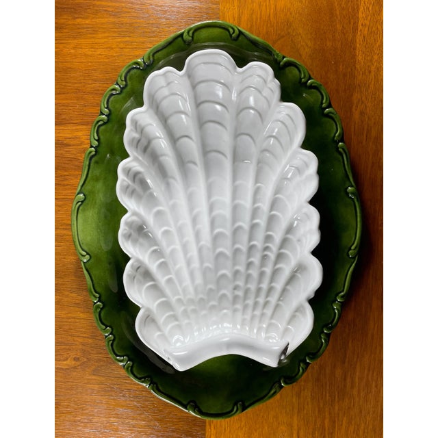 1930s 1930s Art Deco Abingdon Ceramic Shell Tray For Sale - Image 5 of 8