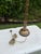 Vintage Frederick Cooper Torchère-Style Brass Table Lamp With Original Shade For Sale - Image 9 of 12