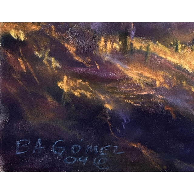 Beneath Ingram Falls Morning by Bruce A Gómez | Pastel on paper Landscape of mountains and sky. For Sale - Image 4 of 5