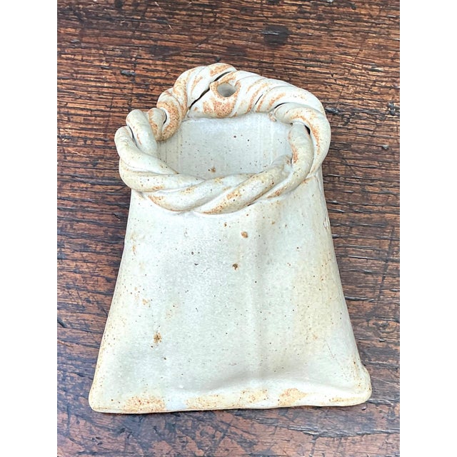 Tracy Signed Ceramic Wall Pocket For Sale - Image 9 of 17